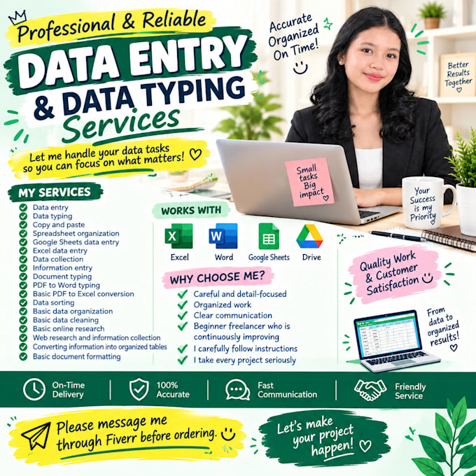 accurate data entry and data typing