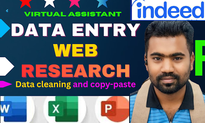 do data collection, data entry and web research in excel 24