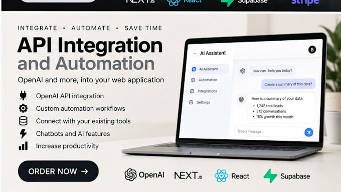 integrate ai apis and automate your web application
