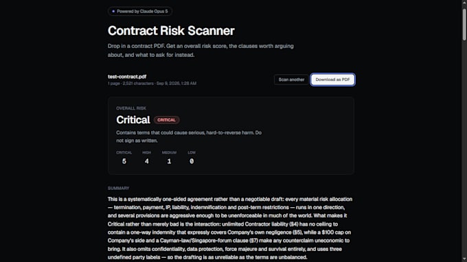 scan your contract for red flags and negotiate ready edits