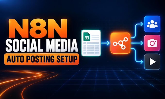 build n8n social media automation and auto posting workflows
