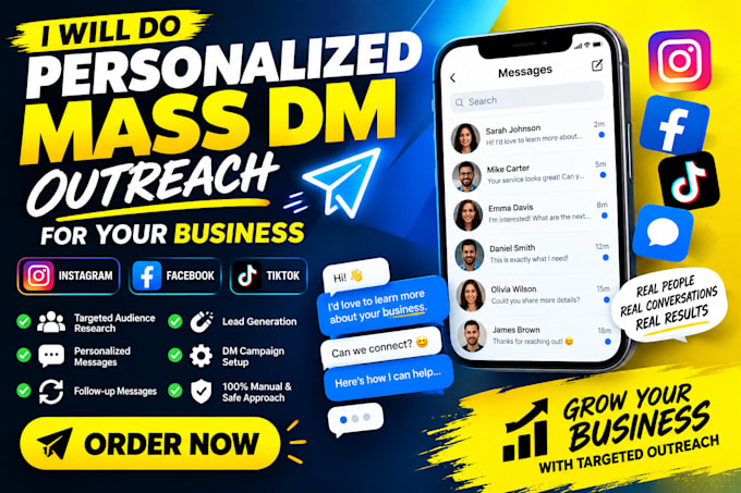 do personalized mass dm outreach for your business