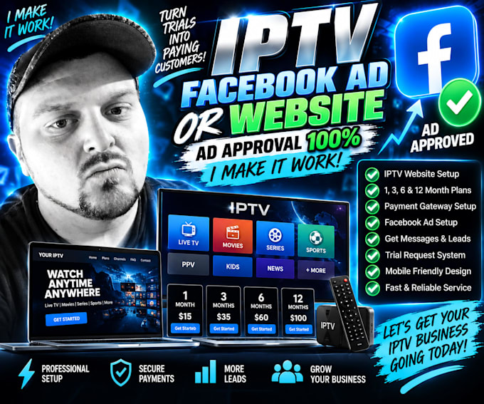 set up an iptv website and online sales system