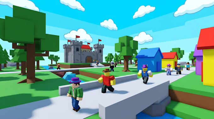 create roblox map, game environment, terrain, city map, 3d roblox world