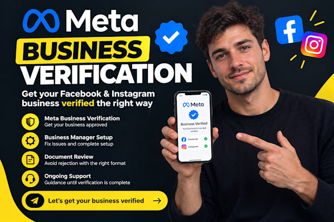 set up meta api, fix meta business manager, meta business verification
