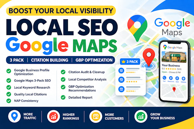 do local seo google map 3 pack citation building gbp optimization