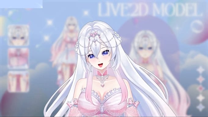 draw and rig 2d vtuber model, 2d vtuber rigging, vtuber anime style