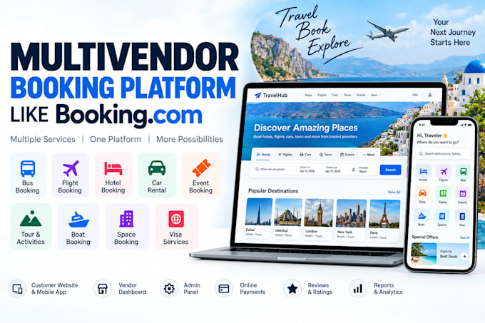 build a complete multivendor booking platform booking com clone