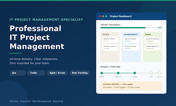 professionally manage and coordinate your IT project