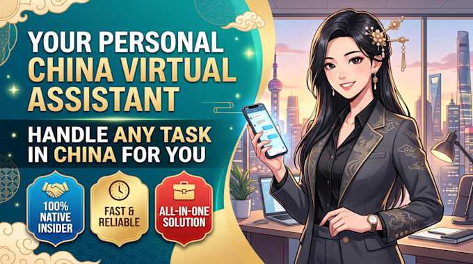 be your china virtual assistant and handle any task in china