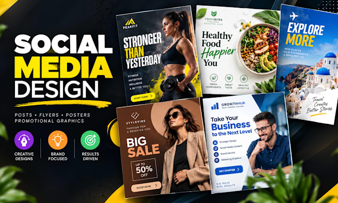 design custom posts, flyers, brochures and posters for just 5 dollars
