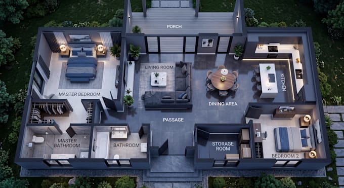 create ai powered 3d floor plan and dollhouse visualization