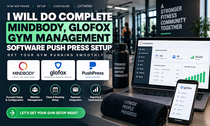 do complete mindbody glofox gym management software pushpress setup