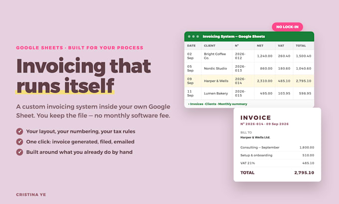 build custom invoicing and billing software