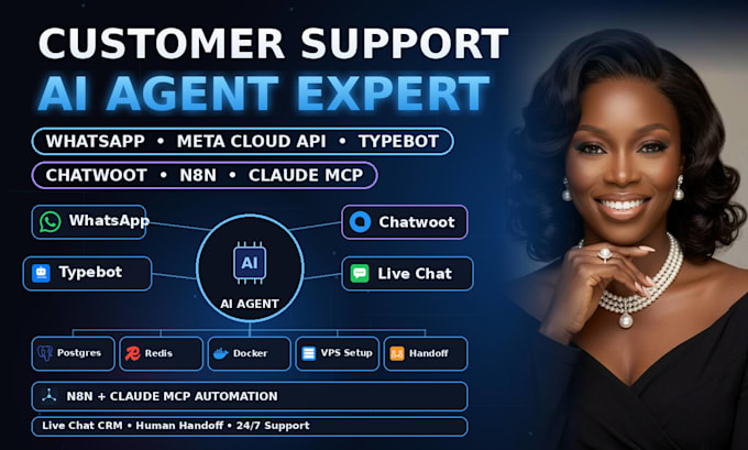 setup whatsapp meta cloud api chatwoot typebot n8n claude ai agent automation