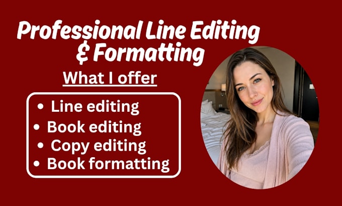 line edit and format your book, novel, fiction and nonfiction manuscripts
