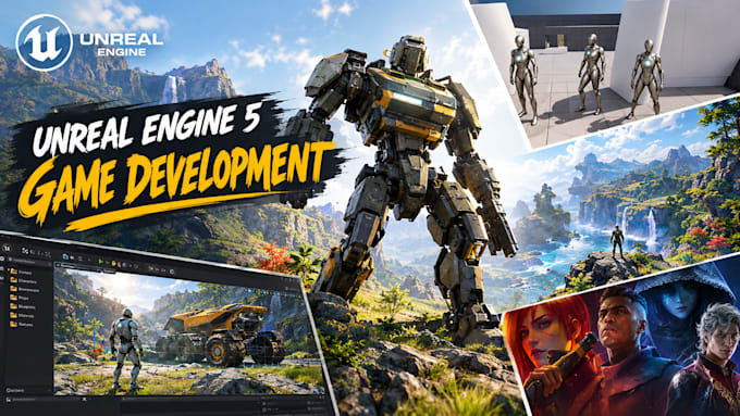 develop a 3d multiplayer adventure rpg or action game in ue5, unreal engine 5