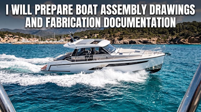 prepare boat assembly drawings and fabrication documentation