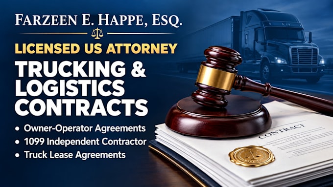 prepare an fmcsa compliant trucking owner operator contract