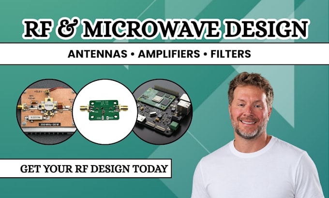 design microwave and rf antennas, amplifiers and filters