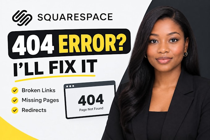 fix squarespace 404 errors, broken links and URL redirects fix squarespace error