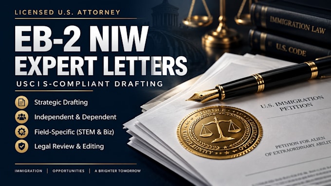 draft a customized field specific eb2 niw opinion letter