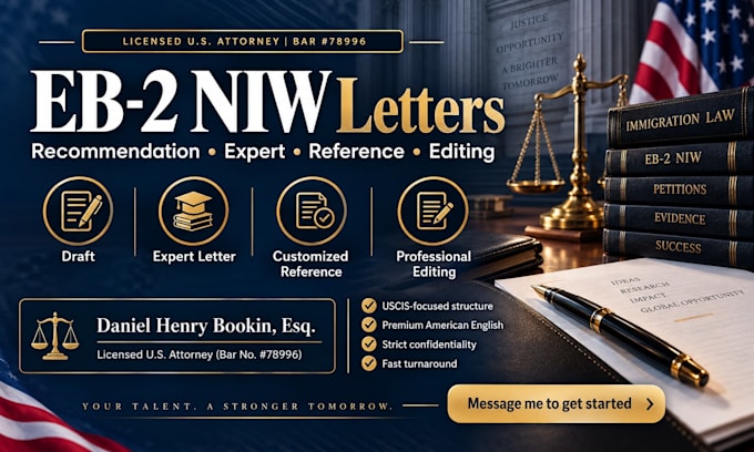 draft a winning eb2 niw recommendation letter for uscis