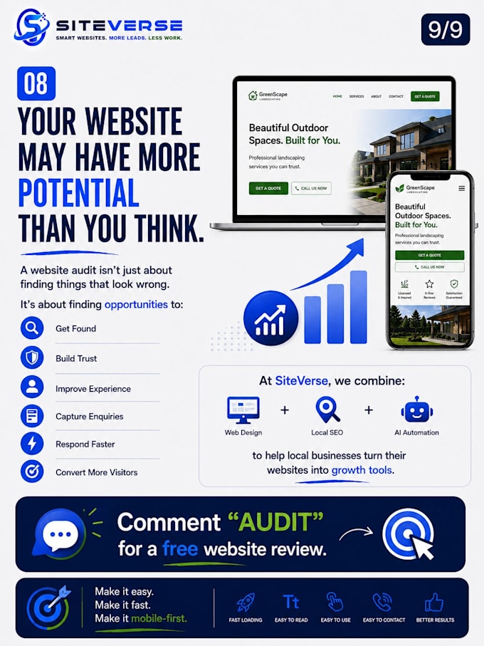 design website for vacation, rental website