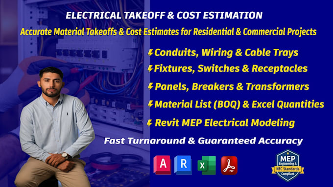 do electrical quantity takeoff and load calculation