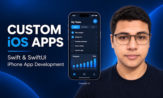 develop a custom ios app using swift and swiftui