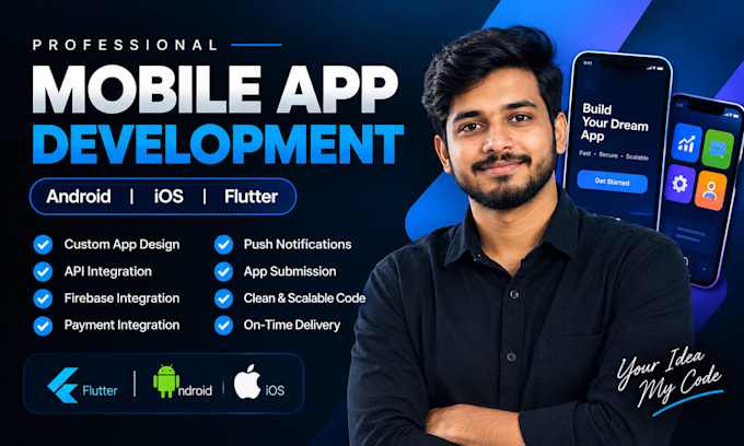 mobile app development, android, ios app development, flutter ai app