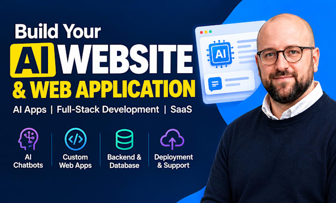 do full stack website development, ai website, ai chatbot, ai software developer