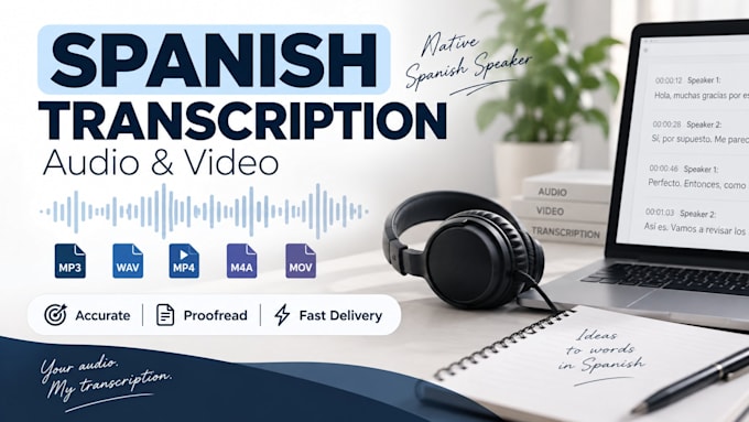 accurately transcribe spanish audio and video