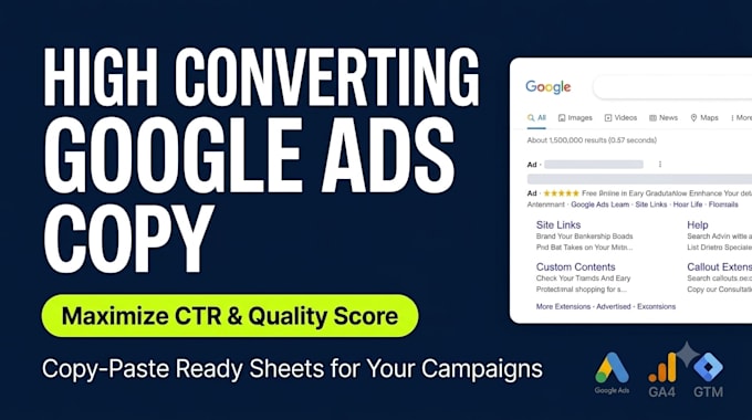 write high converting google ads copy and extensions