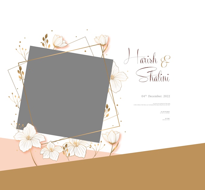 a custom wedding album cover in photoshop