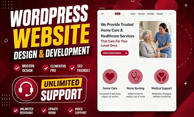 wordpress website development, website design, website development