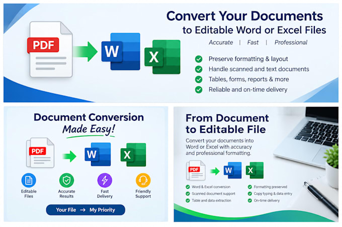 convert PDF to word or excel with accurate formatting