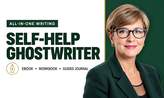ghostwrite your self help ebook, guided journal and workbook