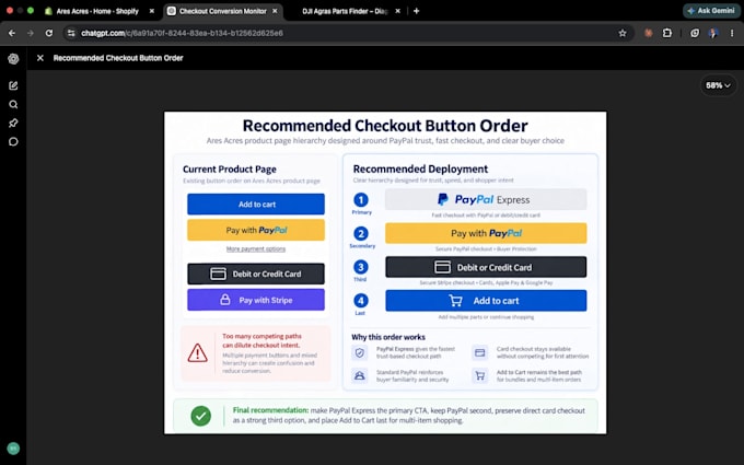 fix shopify payment gateway and checkout issues