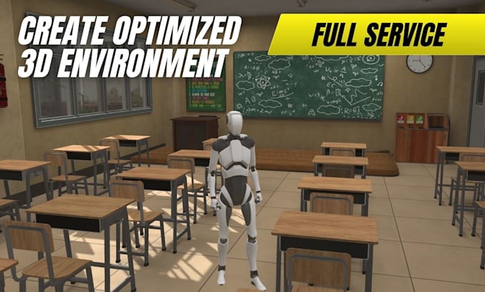 create optimized 3d environment assets for you indie game