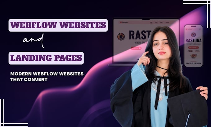 design and develop webflow website or landing page