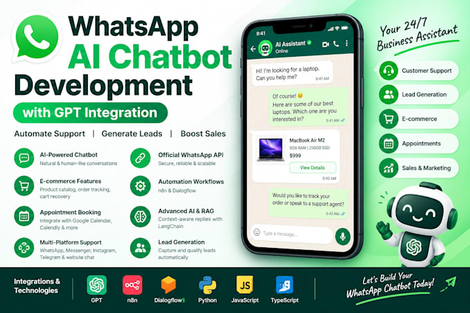 develop whatsapp ai chatbot whatsapp ai agent using whatsapp api