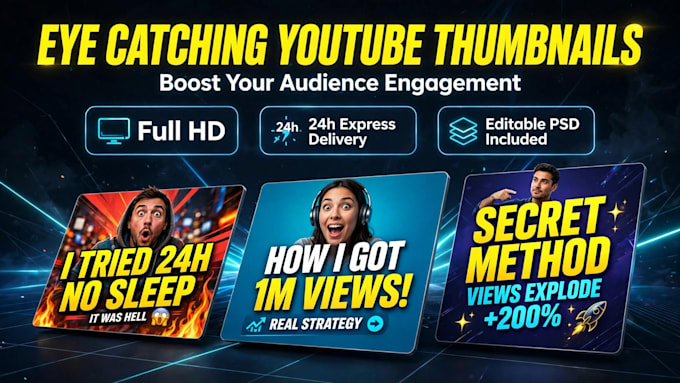 design eye catching youtube thumbnails