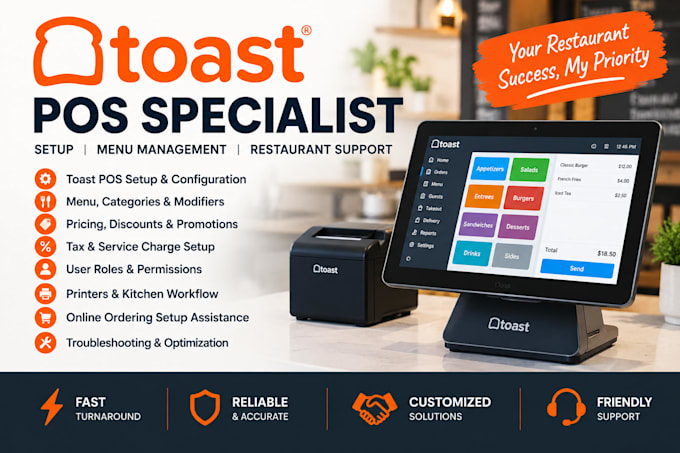 toast pos setup, configuration and support