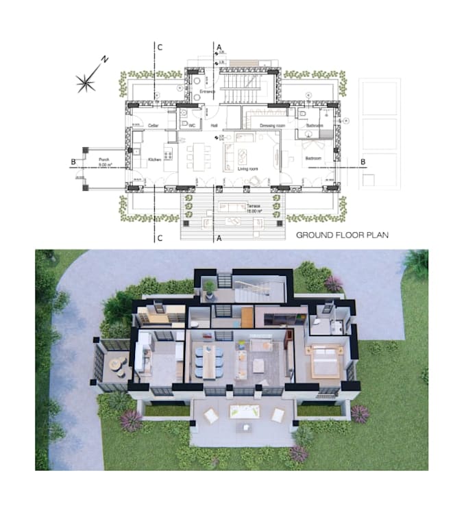 design architectural masterplan and create 3d model renders