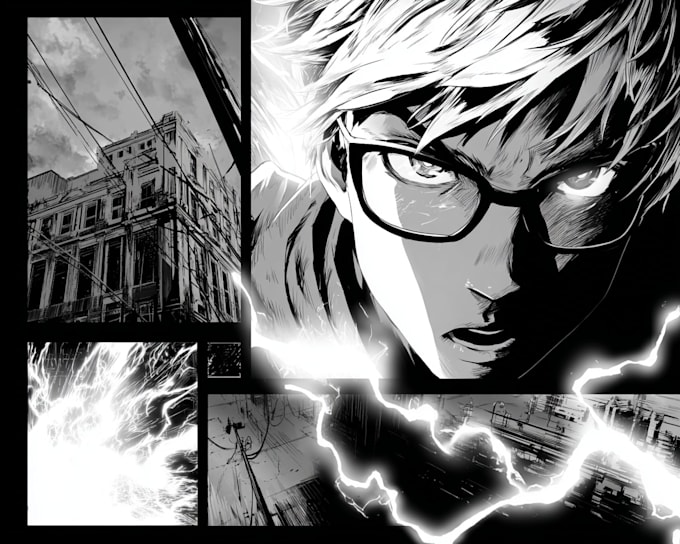 draw amazing manga or comic page for you