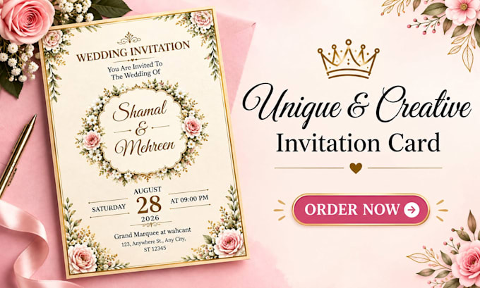 design custom printable invitation cards for any event