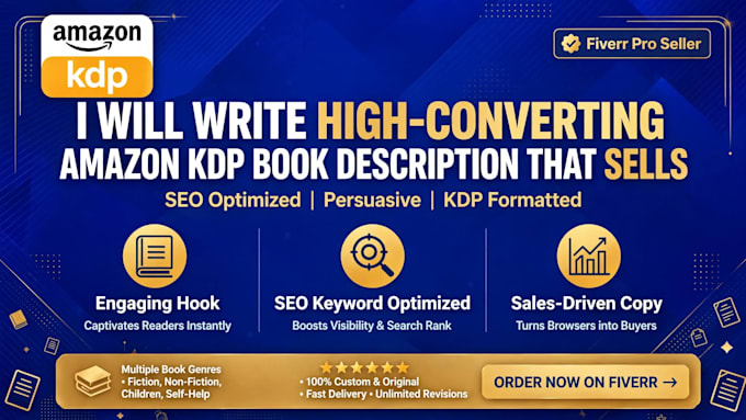 write compelling amazon KDP book description that sell
