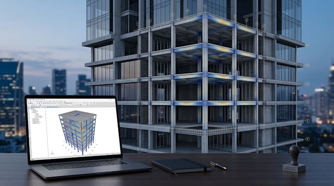 perform etabs structural analysis and design for buildings