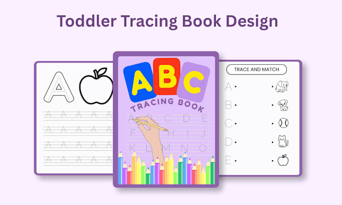 create a printable toddler tracing book for kids